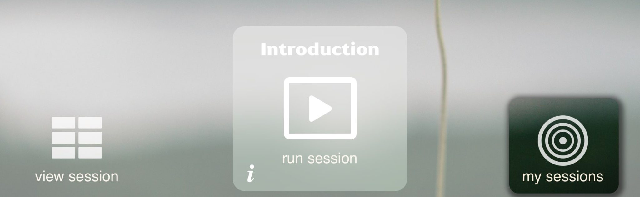 Create New Session Button My sessions - Cuespeak