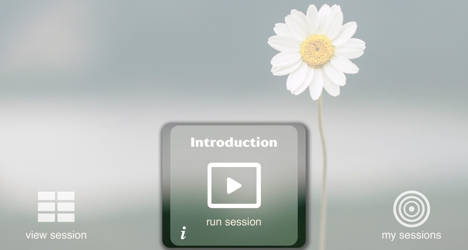 Begin Session Button Starting your session - Cuespeak